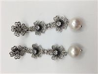 Orecchini Yvone Christa Donna HILMA in Argento Zirconia E5707 OR AG/ZIR/PERLE - E5707 OR AG/ZIR/PERLE